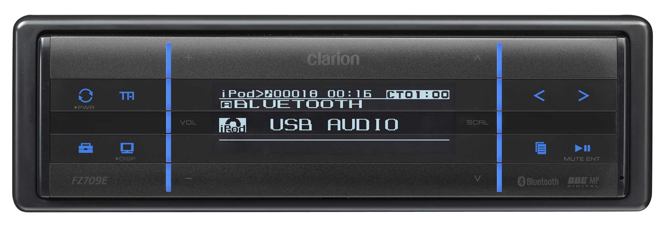 Radio-USB FZ709E hopea mp3/wma/hf/bt-valm