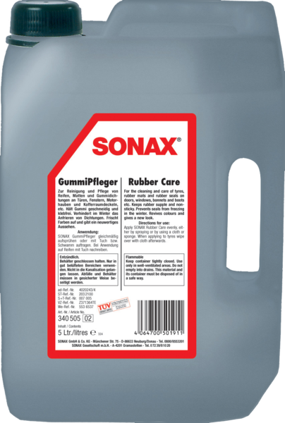 SONAX Kumin puhdistus- ja hoitoaine esim. renkaat, matot 5l
