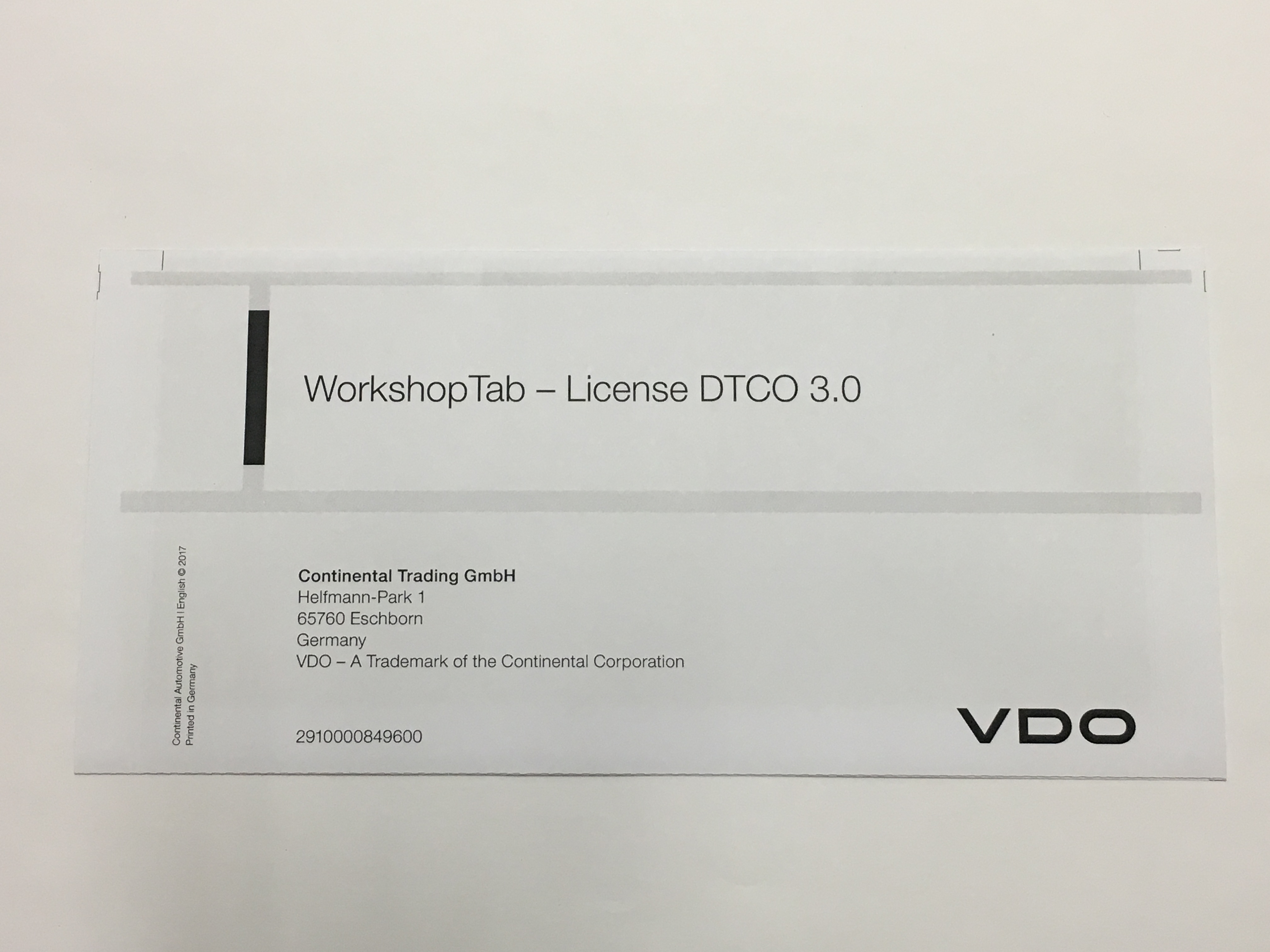 VDO WorkshopTab lisenssi DTCO 3.0