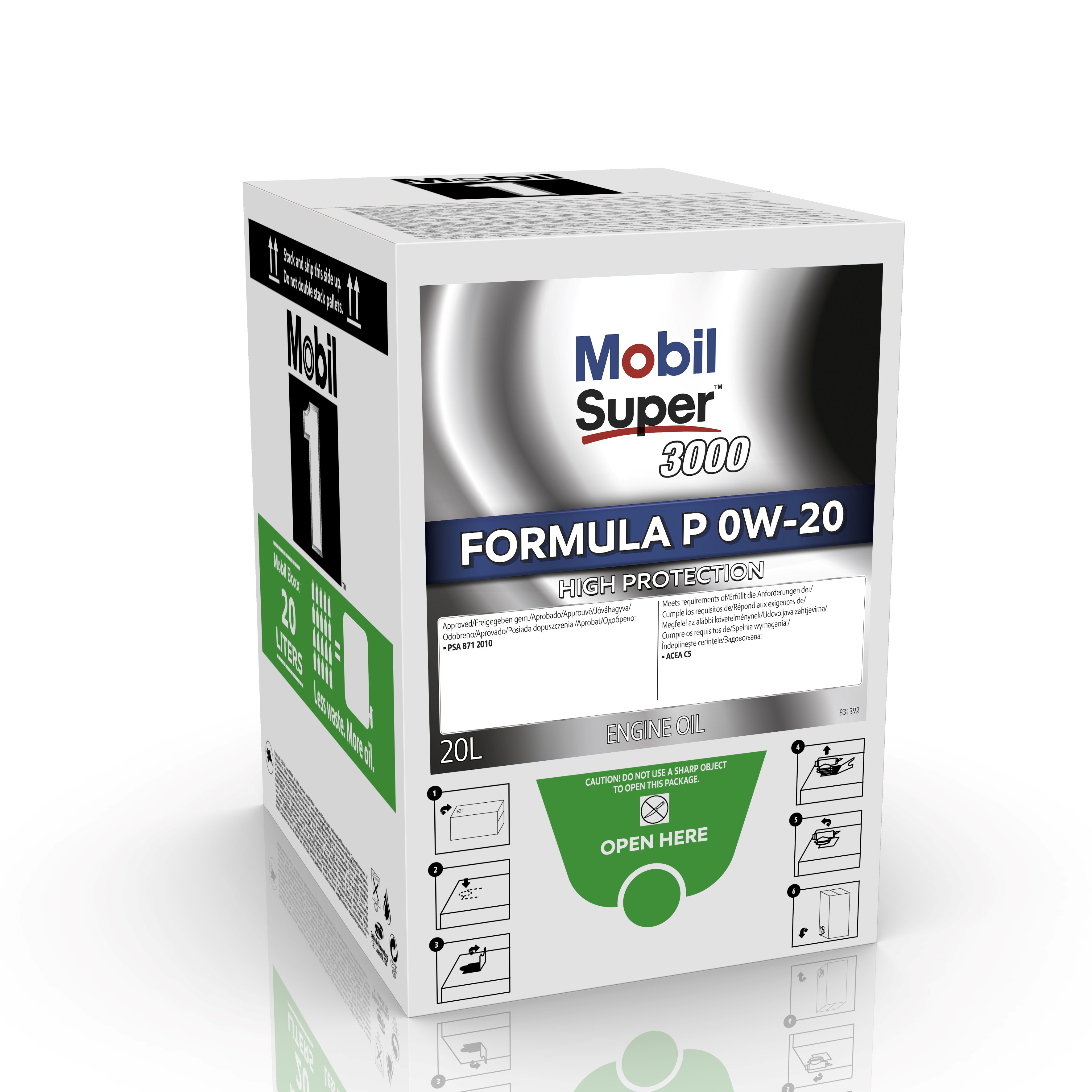 MOBIL SUPER 3000 FORMULA P 0W-20 Boxx