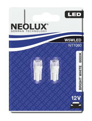 Neolux T10 0.5W 12V W2.1X9.5D 6000K BLI2