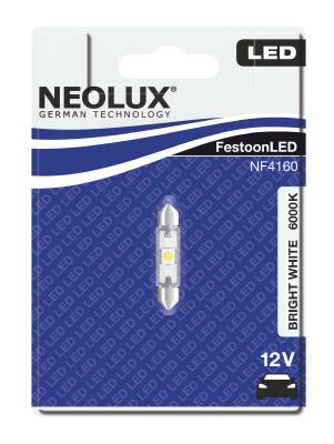 Neolux Festoon 0,5W 12V SV8.5-8 41mm 6000K BLI1
