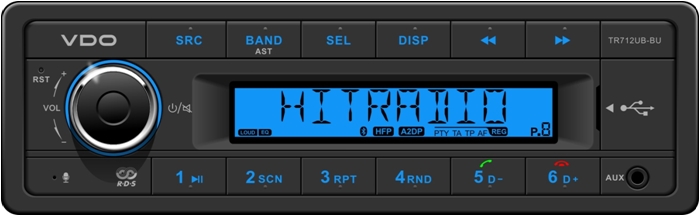 Radio-USB-BT VDO 12V mp3/wma