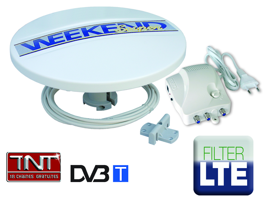DVB-T antenni, Teleco Weekend, 4G suojattu, vahvistimella